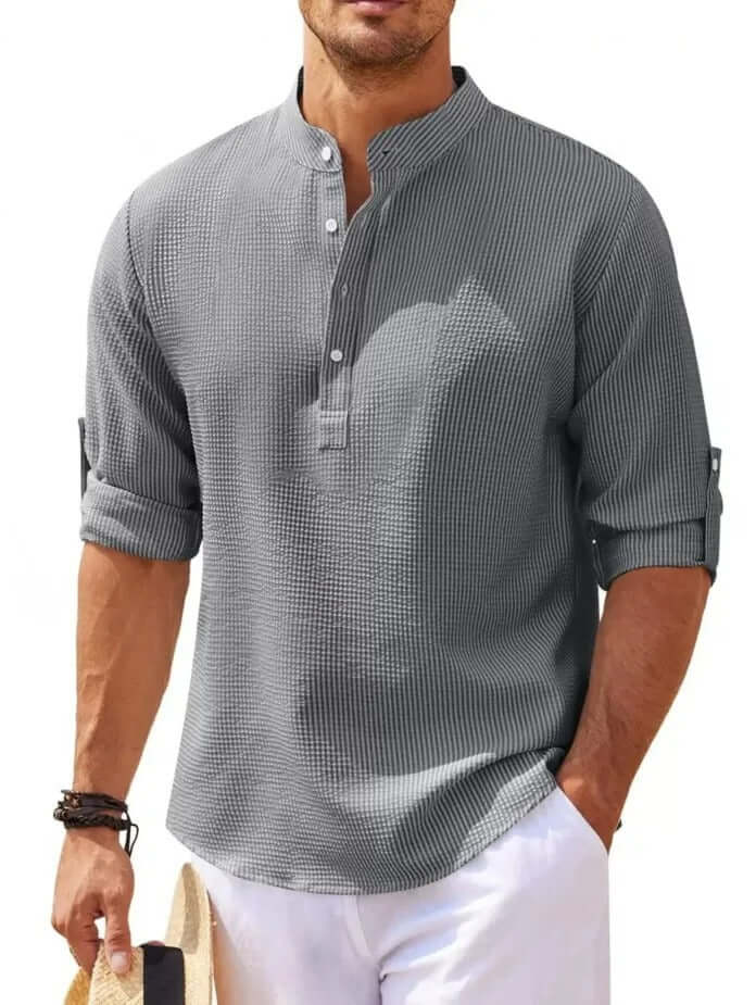 Cotton Linen-like Long sleeve for men
