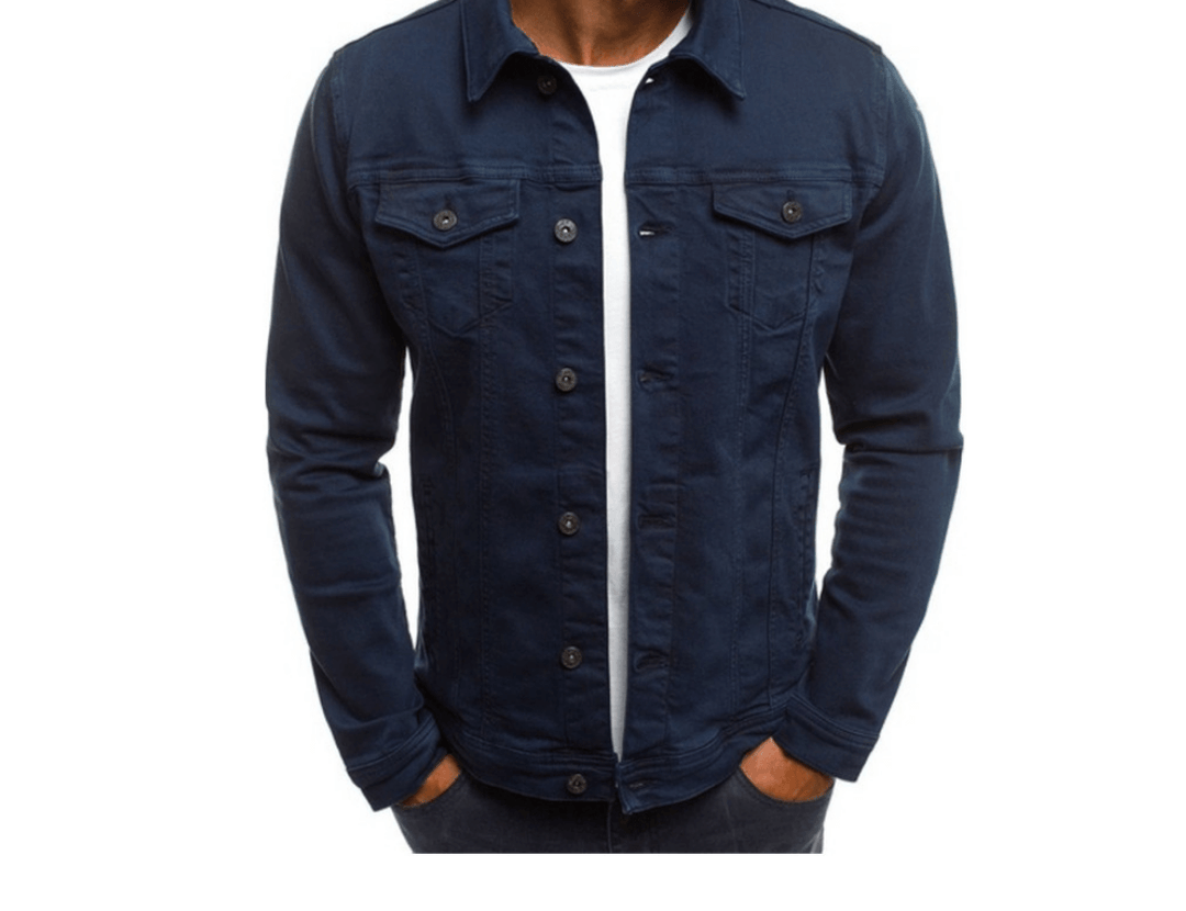 Haris - Coloured denim jacket for men