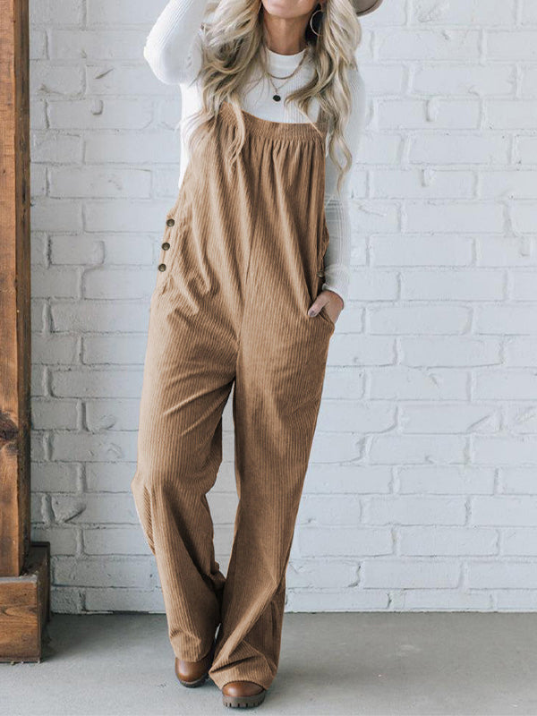 LIORA LOOSE CORD OVERALLS
