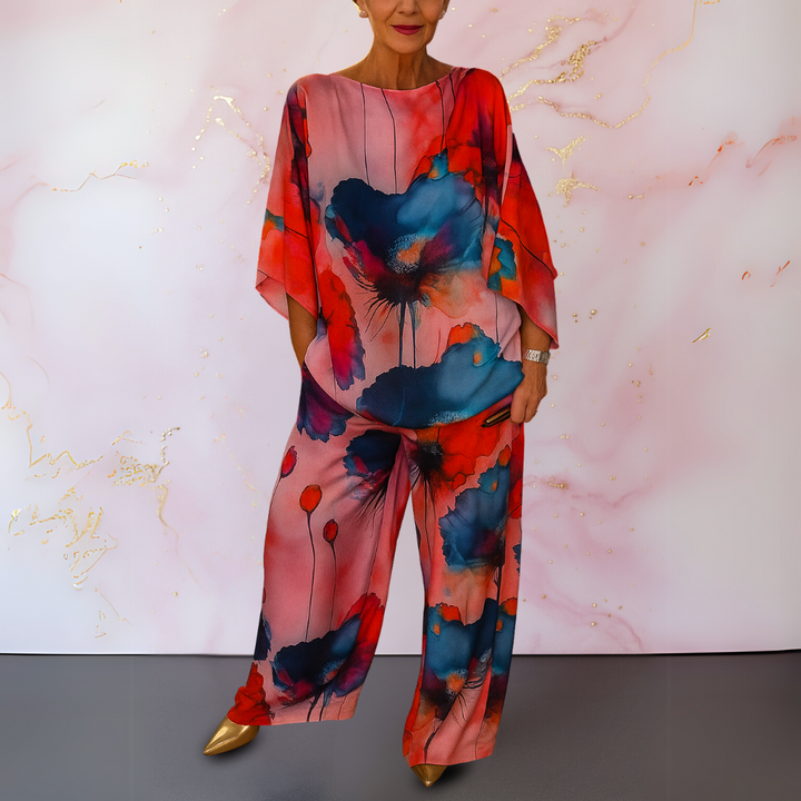 ISOLDE SATIN TWO-PIECE SET