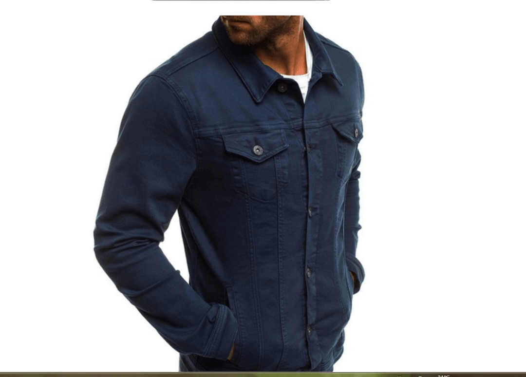Haris - Coloured denim jacket for men