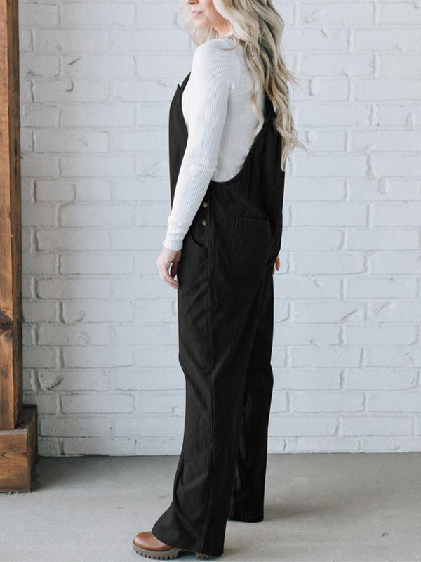 LIORA LOOSE CORD OVERALLS