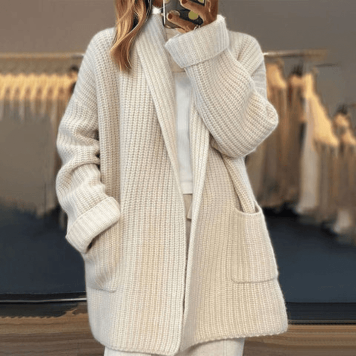 Cosy cashmere-like cardigan