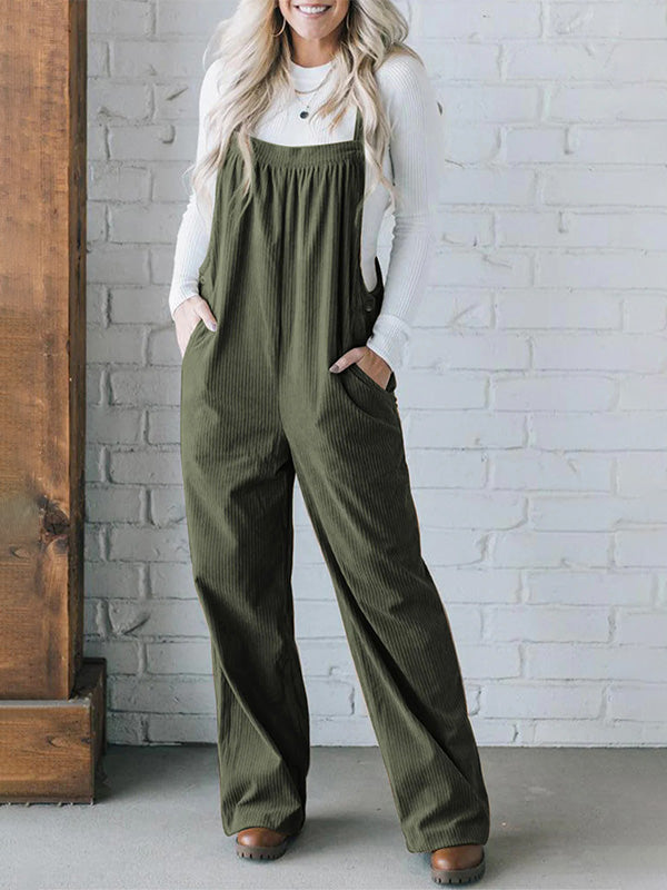 LIORA LOOSE CORD OVERALLS