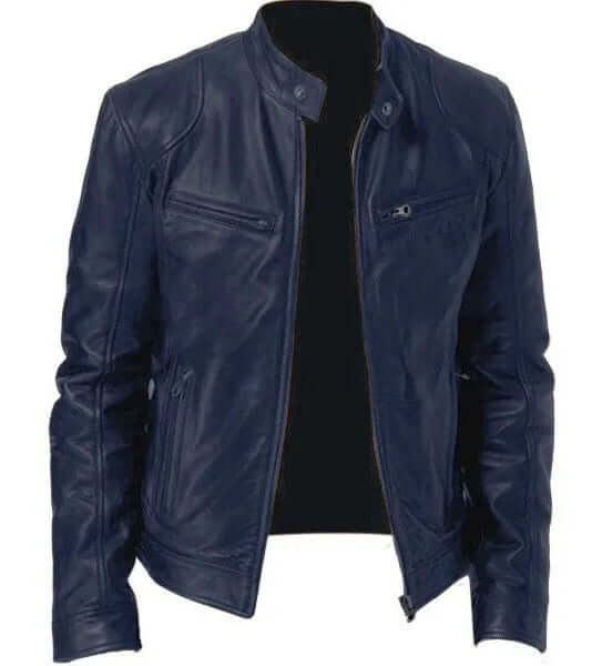 Fashion Men's Vegan Leather Jacket