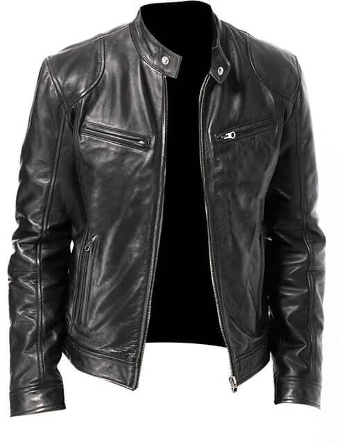 Fashion Men's Vegan Leather Jacket