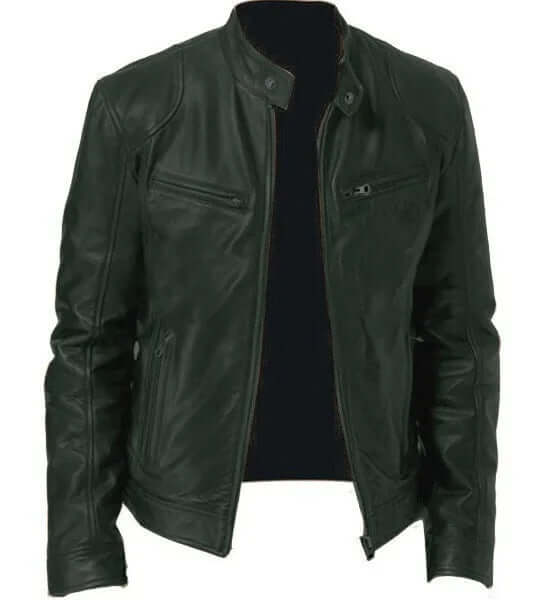 Fashion Men's Vegan Leather Jacket