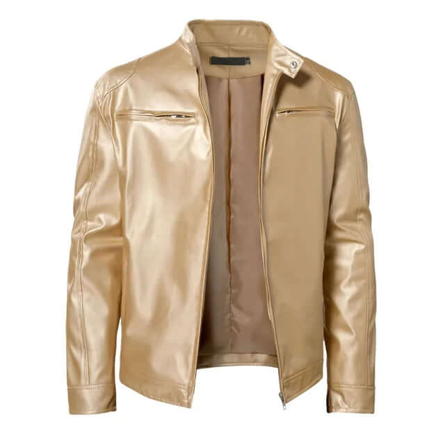 Fashion Men's Vegan Leather Jacket