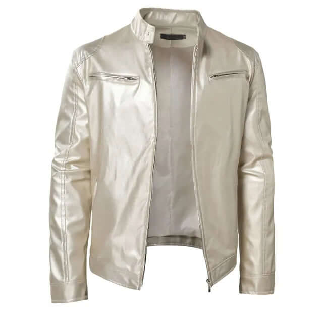 Fashion Men's Vegan Leather Jacket