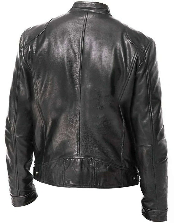 Fashion Men's Vegan Leather Jacket
