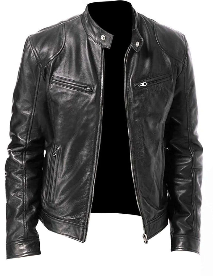 Fashion Men's Vegan Leather Jacket