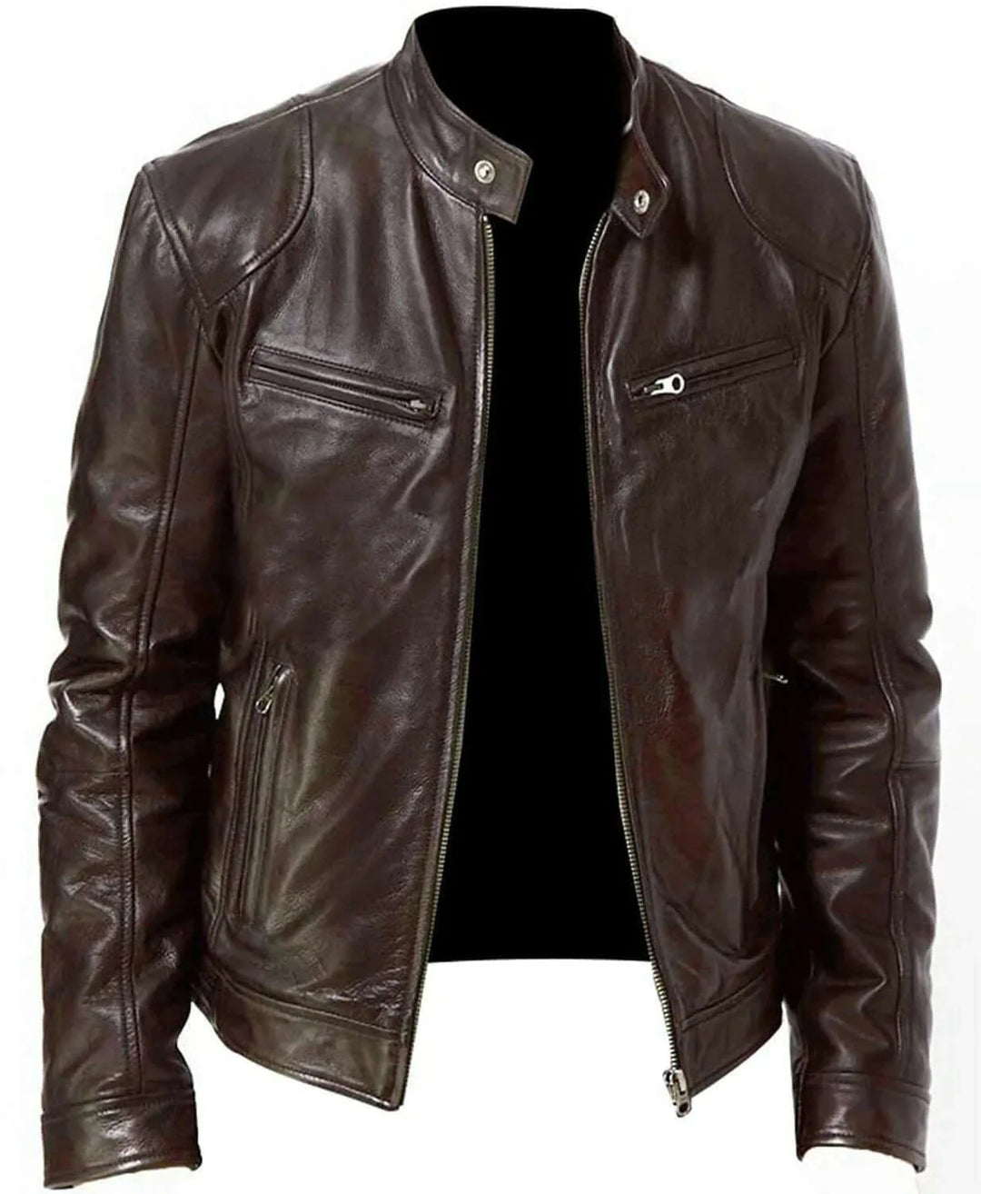 Fashion Men's Vegan Leather Jacket
