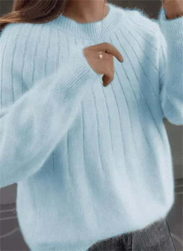 Winifred - Fluffy cashmere-like knitted jumper