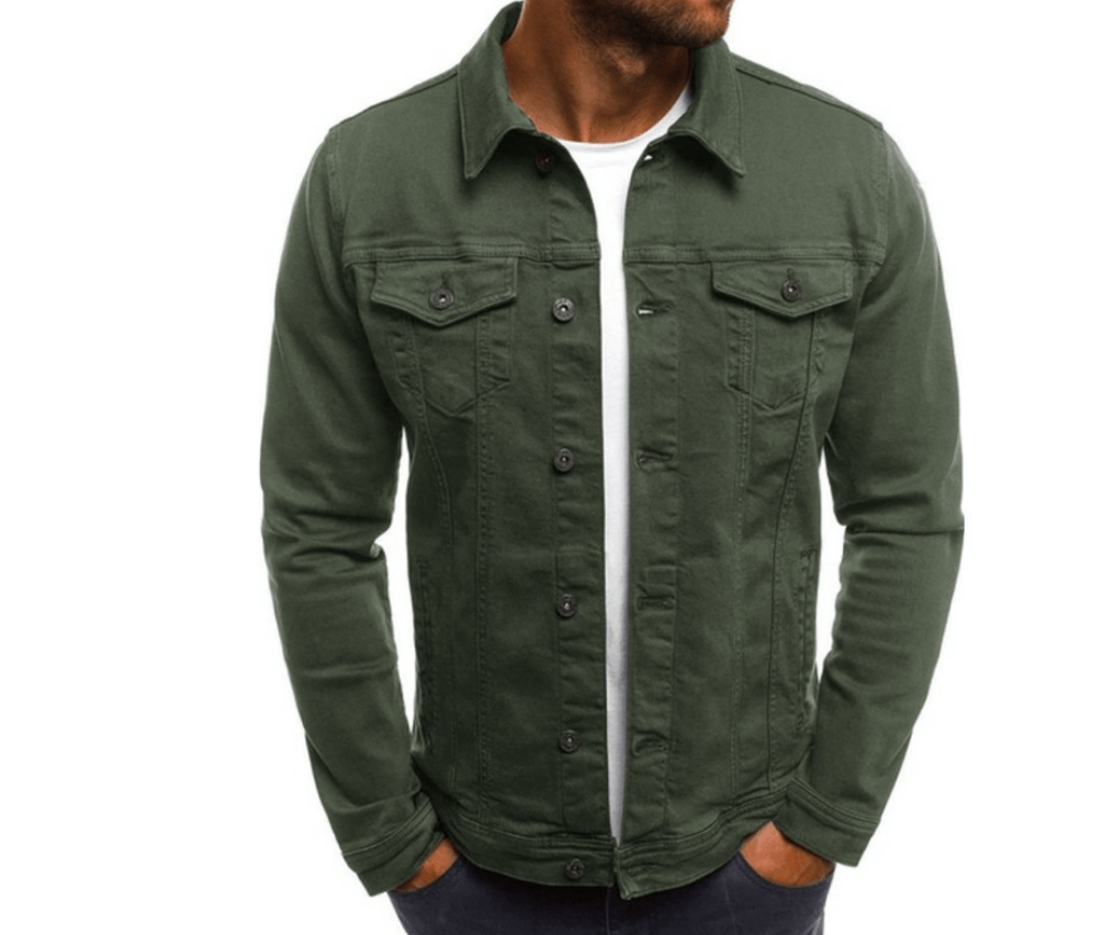 Haris - Coloured denim jacket for men
