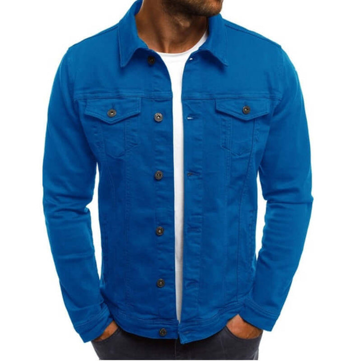 Haris - Coloured denim jacket for men
