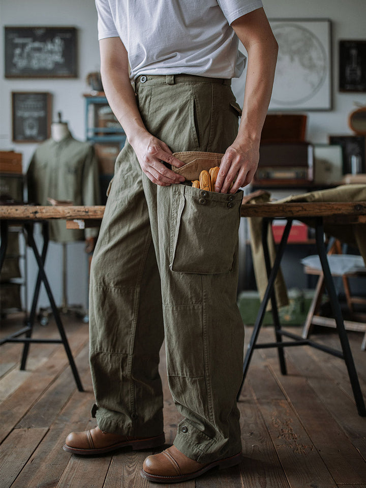 FRENCH ARMY M-47 HBT TROUSERS