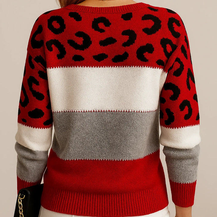 VELORA LEOPARD LUXE SWEATER