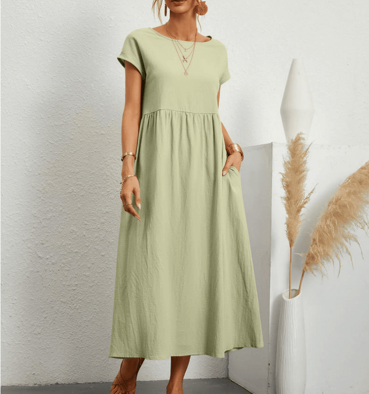 Solena - Casual, loose summer dress with pockets