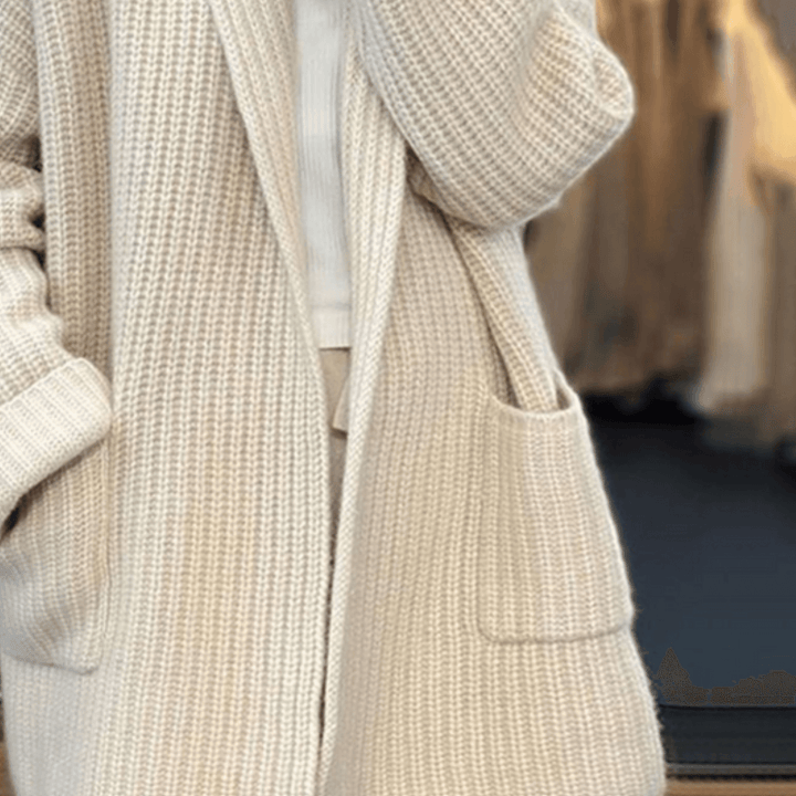 Cosy cashmere-like cardigan