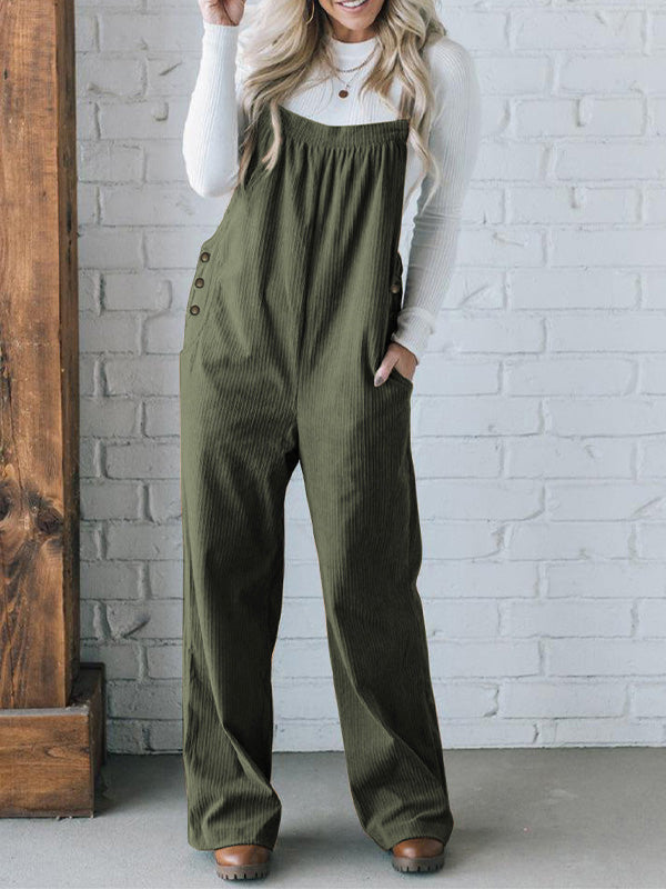 LIORA LOOSE CORD OVERALLS