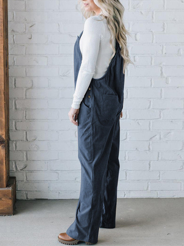 LIORA LOOSE CORD OVERALLS