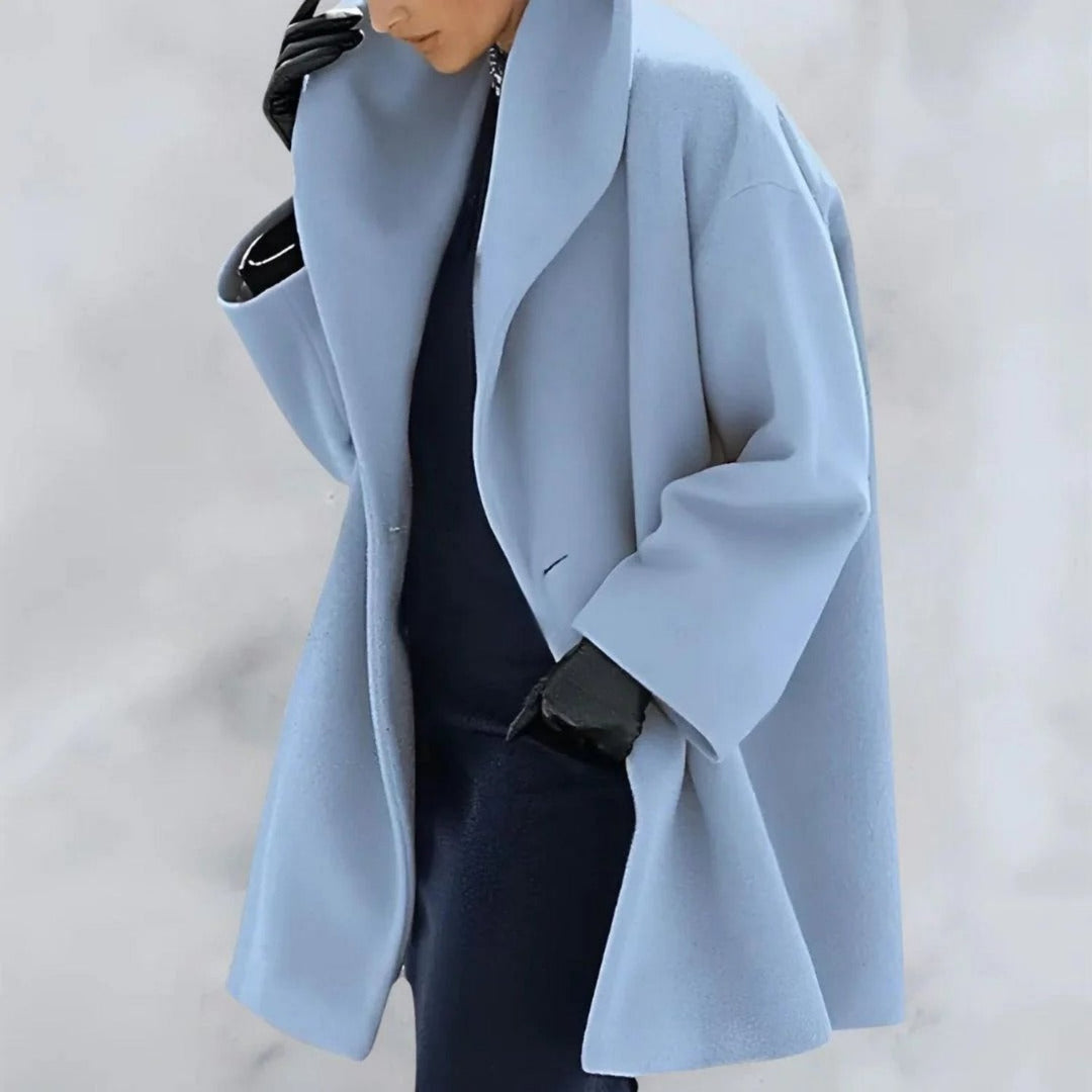 Isabella | Long Winter Coat with Button Closure