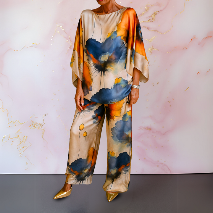 ISOLDE SATIN TWO-PIECE SET