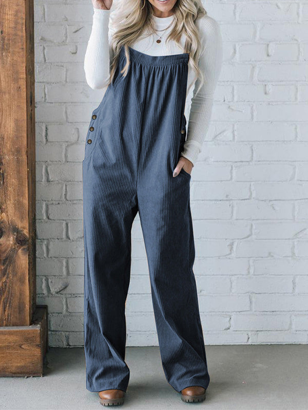 LIORA LOOSE CORD OVERALLS