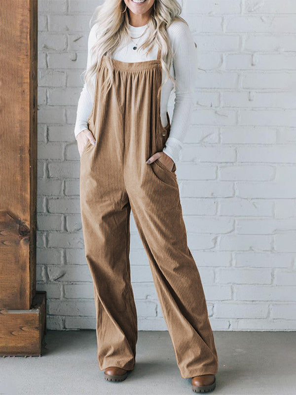 LIORA LOOSE CORD OVERALLS