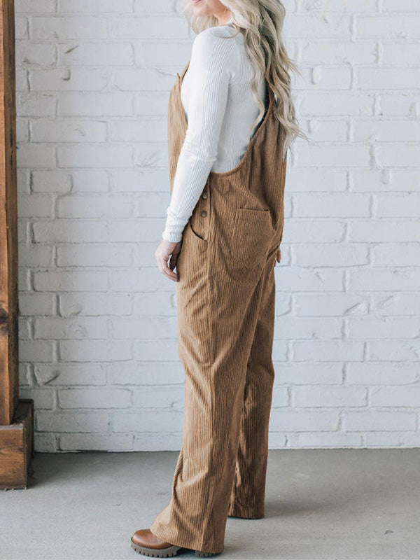 LIORA LOOSE CORD OVERALLS
