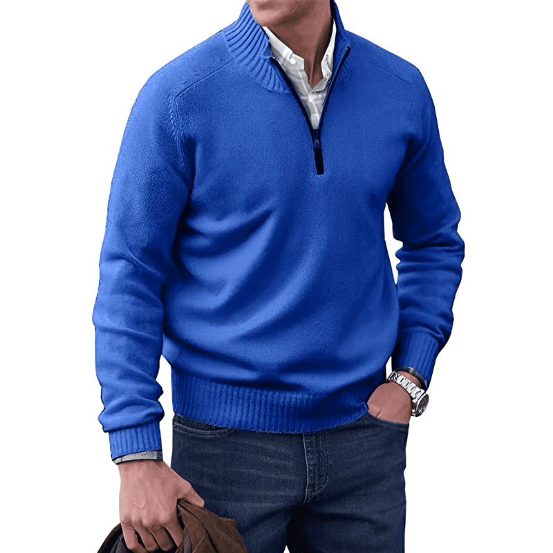 ALBIE - ELEGANT SWEATER WITH ZIPPER