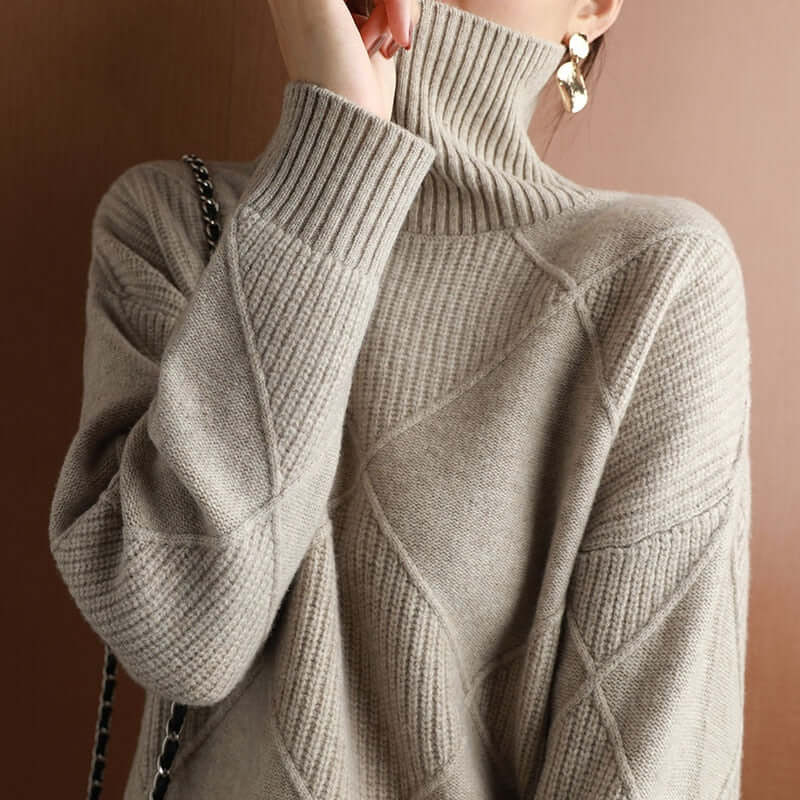 Jumper with turtleneck