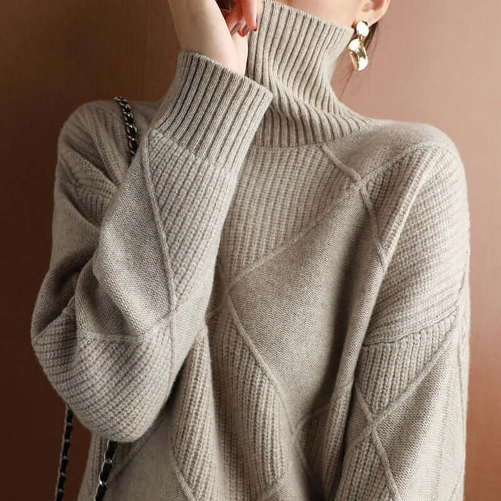Jumper with turtleneck