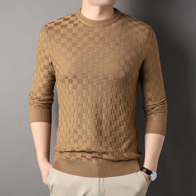 Men's cotton knit jumper