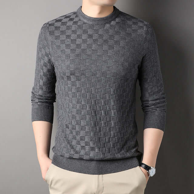 Men's cotton knit jumper
