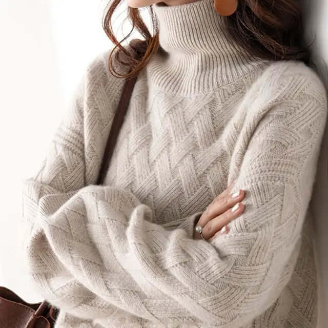 Elegant, chic cashmere-like sweater