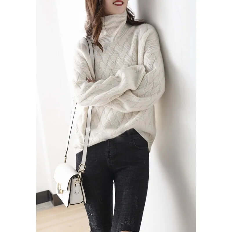 Elegant, chic cashmere-like sweater