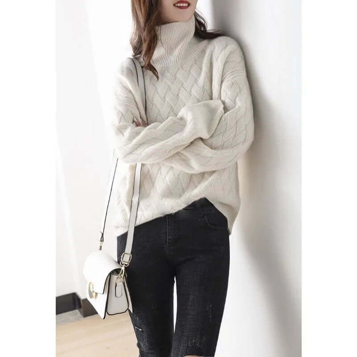 Elegant, chic cashmere-like sweater