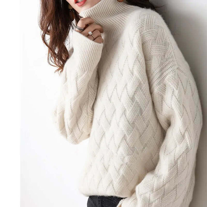 Elegant, chic cashmere-like sweater