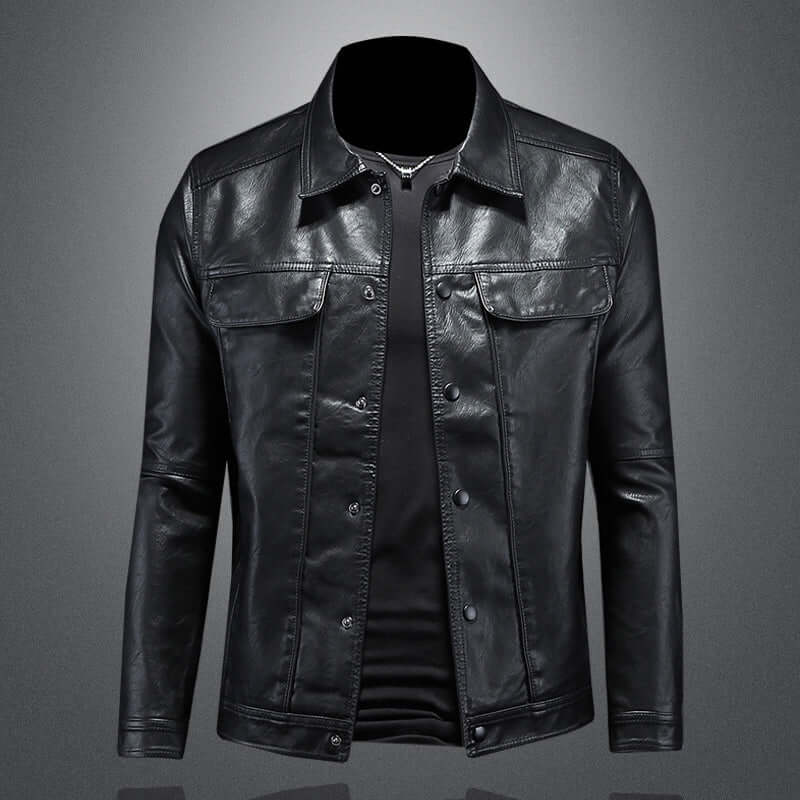 Houston - Leather biker jacket