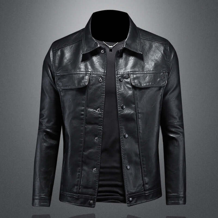 Houston - Leather biker jacket
