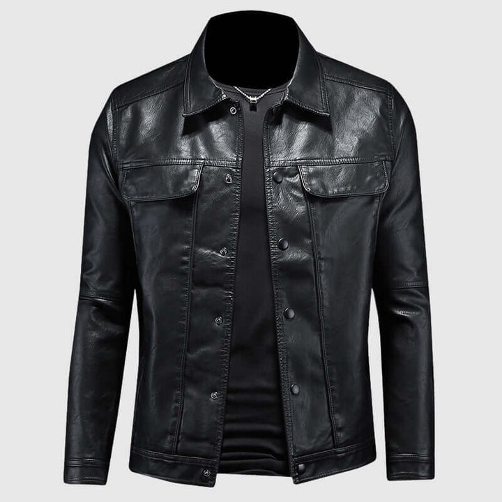 Houston - Leather biker jacket