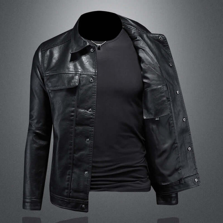 Houston - Leather biker jacket