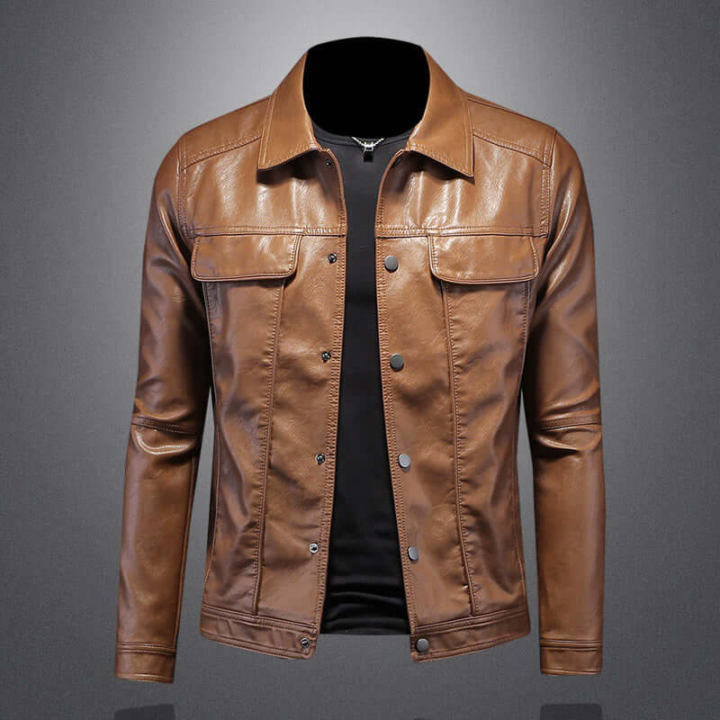 Houston - Leather biker jacket
