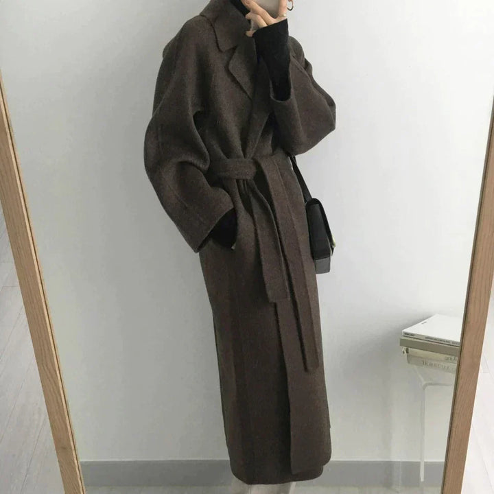 Classic warm long winter coat for women - Comfortable and versatile