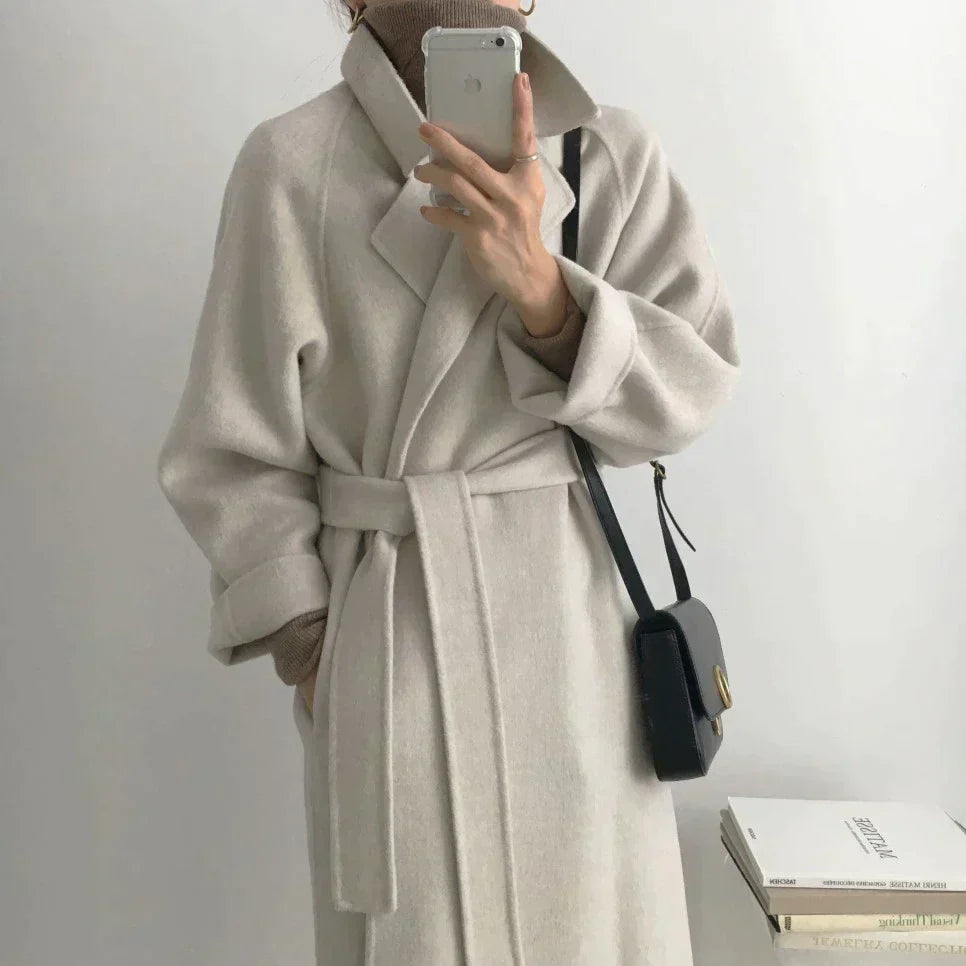 Classic warm long winter coat for women - Comfortable and versatile