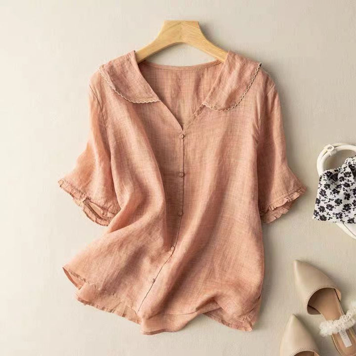 ADÈLE LINEN BLOUSE