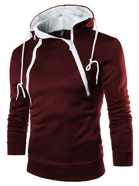 High neck hoodies for men