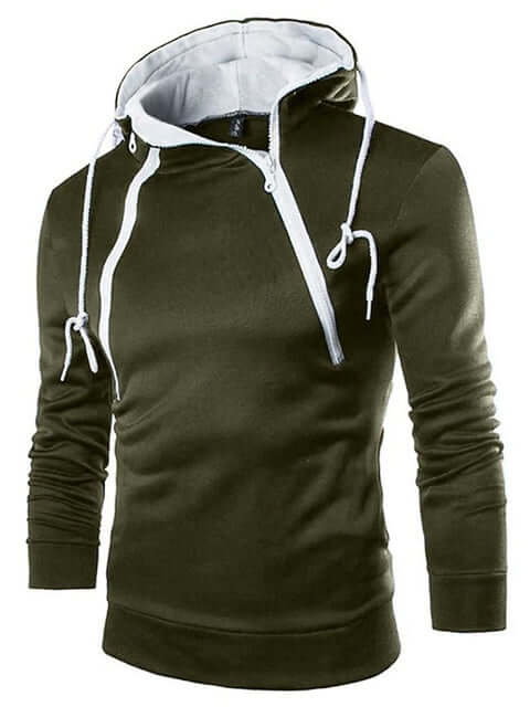 High neck hoodies for men