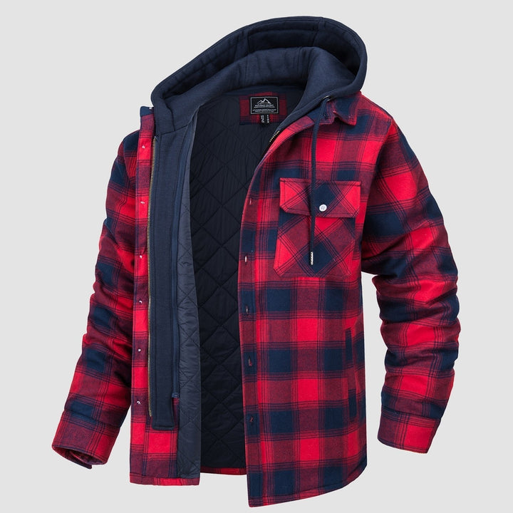 HARRY JACKET | FLANNEL WITH REMOVABLE HOOD